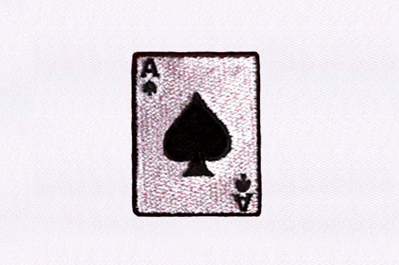Ace of Spades Card: Boutique Apparel Embroidery Review