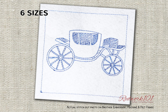 Carriage Lineart Design: A Boutique Embroidery Review