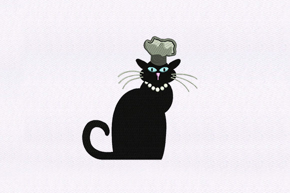 Cat Playing Chef: An Embroidery Design Review