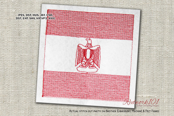 Egyptian Flag Bluework: An Embroidery Design Review