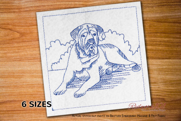 English Mastiff Dog: Line Art for Business Merch