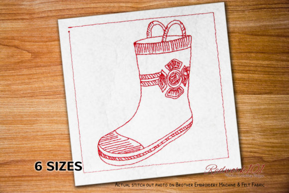 Firefighter Boots Lineart: An Embroidery Seller Review