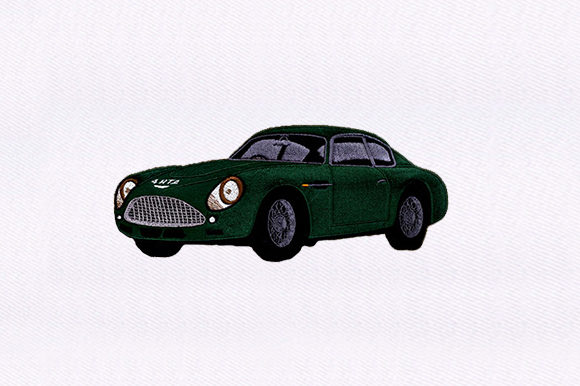 Green Vintage Car Design: An Embroidery Review