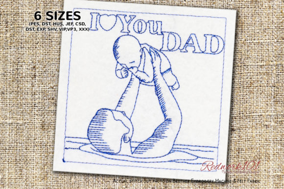 I Love You Dad: Embroidery Design Review