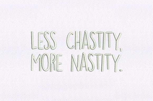 Naughty Maxim Saying: Holiday Embroidery Review