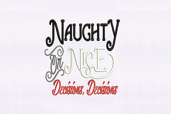 Naughty Nice Decision: Embroidery for Etsy Sellers